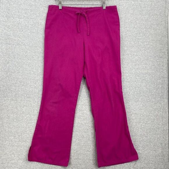 Cherokee Workwear Scrub Bottoms Womens Small Hot Pink Medical Nursing Healthcare - Picture 1 of 13